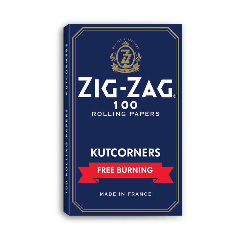 Zig Zag Free burning Blue Papers Kutcorners