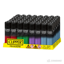 Clipper Black Crystal Gradient Lighters - 48ct