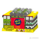 Clipper Graffiti Leaves Lighters- 48ct (+5 Free)
