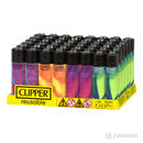 Clipper Painted Nebula Mix BW Lighters - 48ct