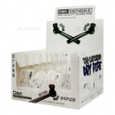 Tar Catching Dry Pipe - 5.5" Glass Tube Pipe with Metal Screen 24pcs / Box