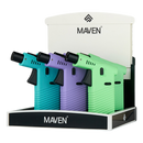 Maven Cannon Torch Pocket Lighter (Blue/Green/Purple) - 6ct