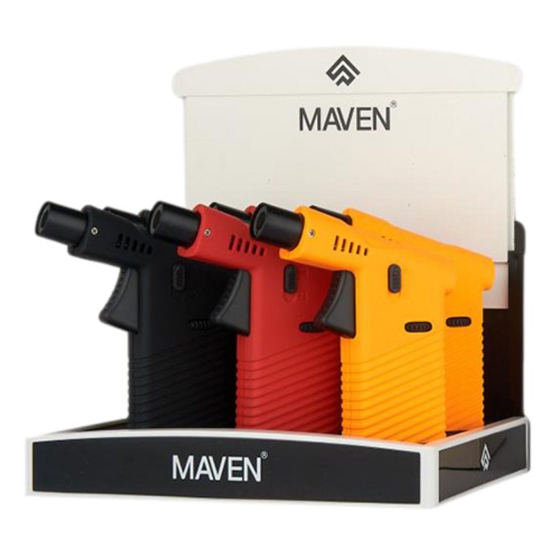 Maven Cannon Torch Pocket Lighter - 6ct (Orange/Red/Black)
