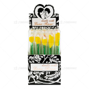 Black Love Rose Glass Tube Pipe Thick Pipe - Double Wall 25pcs / Box