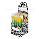 Black Love Rose Glass Tube Pipe Thick Pipe - Double Wall 25pcs / Box