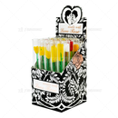 Black Love Rose Glass Tube Pipe Thick Pipe - Double Wall 25pcs / Box