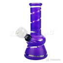 5" Mini Beaker Glass Bong - Color Stripe