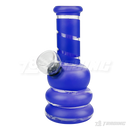 5" Mini Beaker Glass Bong - Color Stripe