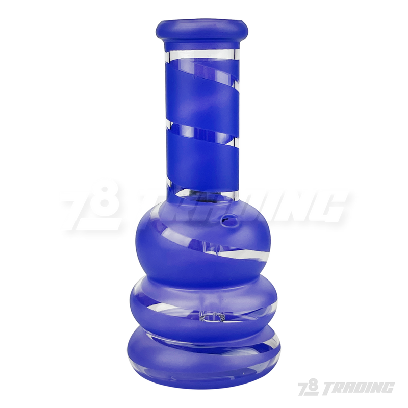 5" Mini Beaker Glass Bong - Color Stripe