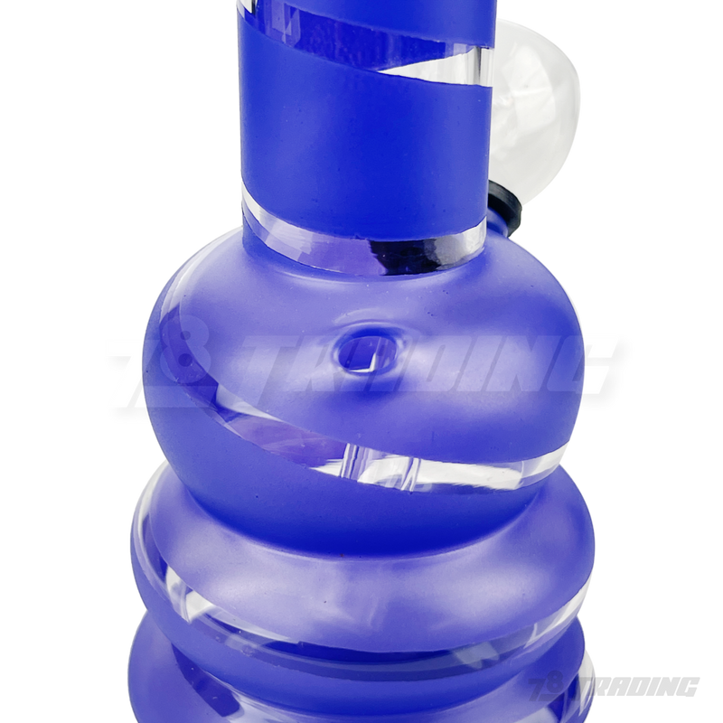 5" Mini Beaker Glass Bong - Color Stripe