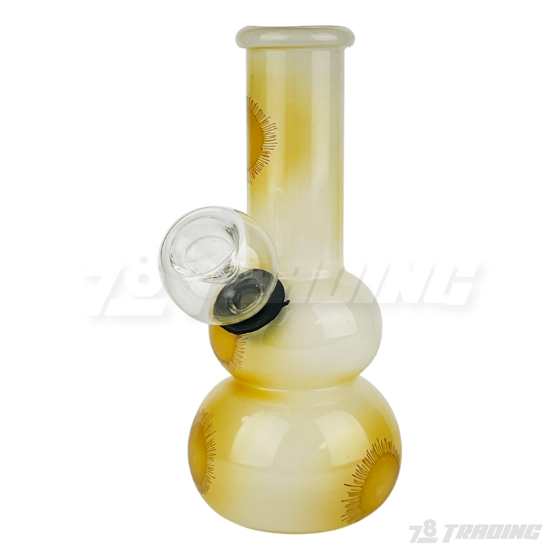 5" Mini Beaker Glass Bong - Sunflower
