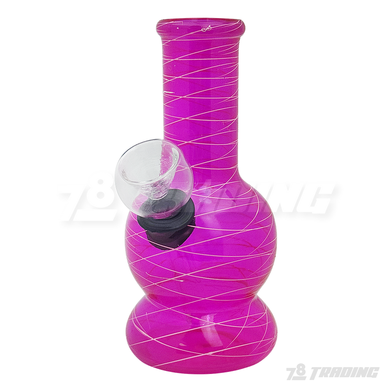 5" Mini Beaker Glass Bong - Fishnet