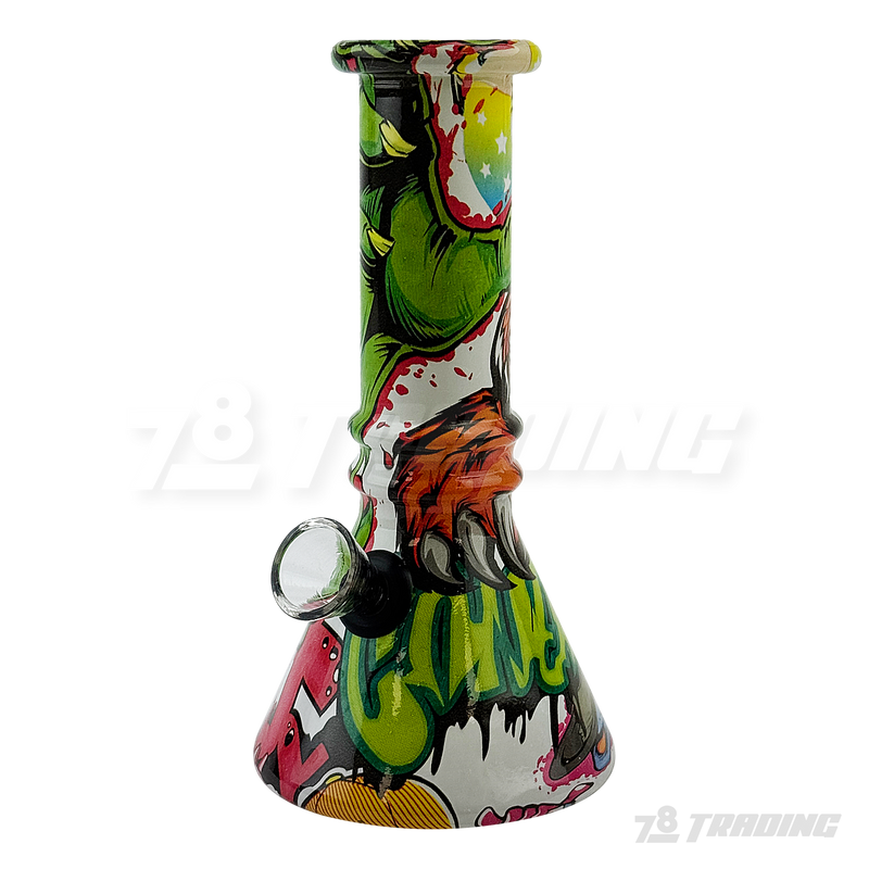 5.5" Designed Mini Soft Glass Beaker Bong - BLMIN03