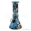 5.5" Designed Mini Soft Glass Beaker Bong - BLMIN03