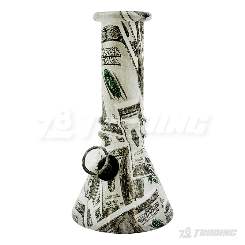 5.5" Designed Mini Soft Glass Beaker Bong - BLMIN03