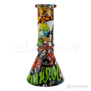 5.5" Designed Mini Soft Glass Beaker Bong - BLMIN03