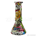 5.5" Designed Mini Soft Glass Beaker Bong - BLMIN03