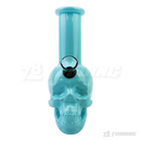 Skull Shape 5.5" Colored Mini Soft Glass Bong - BLMIN05-3