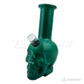 Skull Shape 5.5" Colored Mini Soft Glass Bong - BLMIN05-3