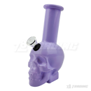 Skull Shape 5.5" Colored Mini Soft Glass Bong - BLMIN05-3