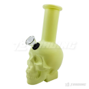 Skull Shape 5.5" Colored Mini Soft Glass Bong - BLMIN05-3