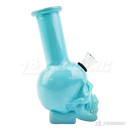 Skull Shape 5.5" Colored Mini Soft Glass Bong - BLMIN05-3