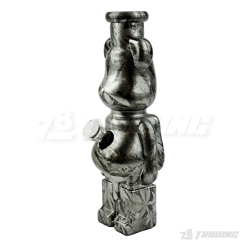 Hydrographic Bear 7.5 Inches Soft Glass Bong - BLX06