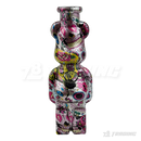 Hydrographic Bear 7.5 Inches Soft Glass Bong - BLX06