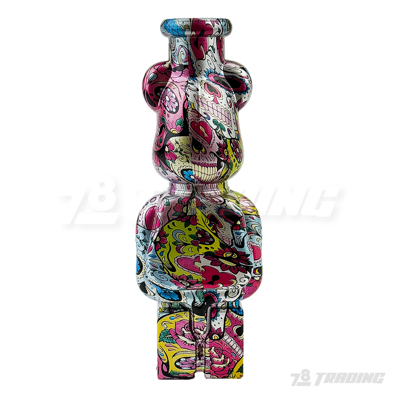 Hydrographic Bear 7.5 Inches Soft Glass Bong - BLX06