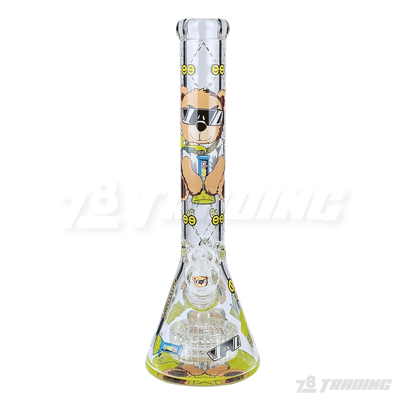 CHEECH Glass 16inches HI BEAR BEAKER - CH297