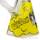 CHEECH Glass 12inches SMOKEY CAMPER DECAL BEAKER - CH298