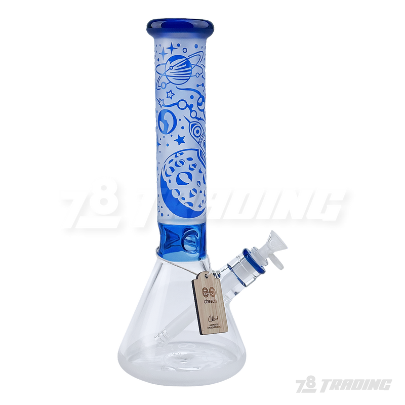 CHEECH Glass 14” SPACESHIP SANDBLAST BEAKER - CHE164