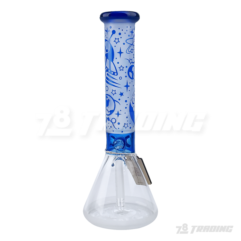 CHEECH Glass 14” SPACESHIP SANDBLAST BEAKER - CHE164