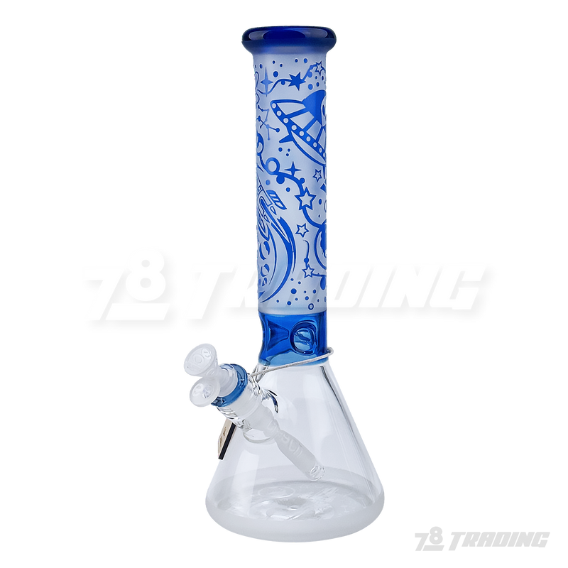 CHEECH Glass 14” SPACESHIP SANDBLAST BEAKER - CHE164