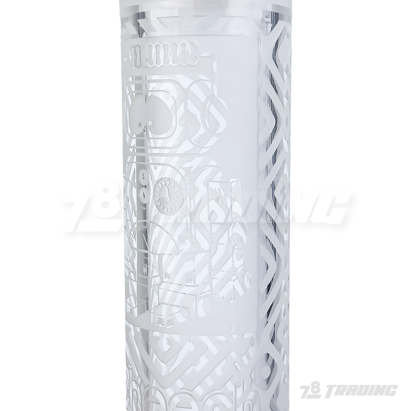 CHEECH Glass 17” SANDBLAST PATTERN BEAKER - CHE170