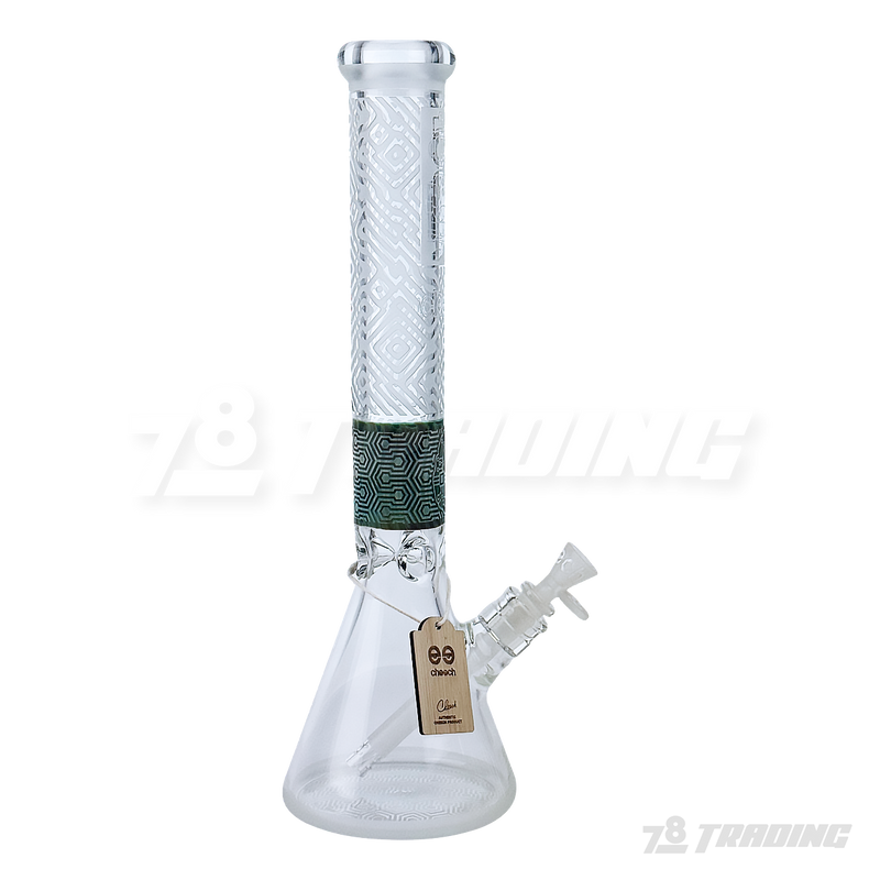 CHEECH Glass 17” SANDBLAST PATTERN BEAKER - CHE170