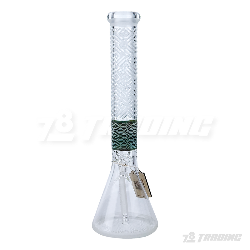 CHEECH Glass 17” SANDBLAST PATTERN BEAKER - CHE170