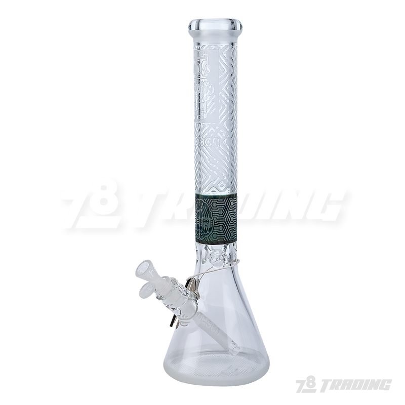 CHEECH Glass 17” SANDBLAST PATTERN BEAKER - CHE170