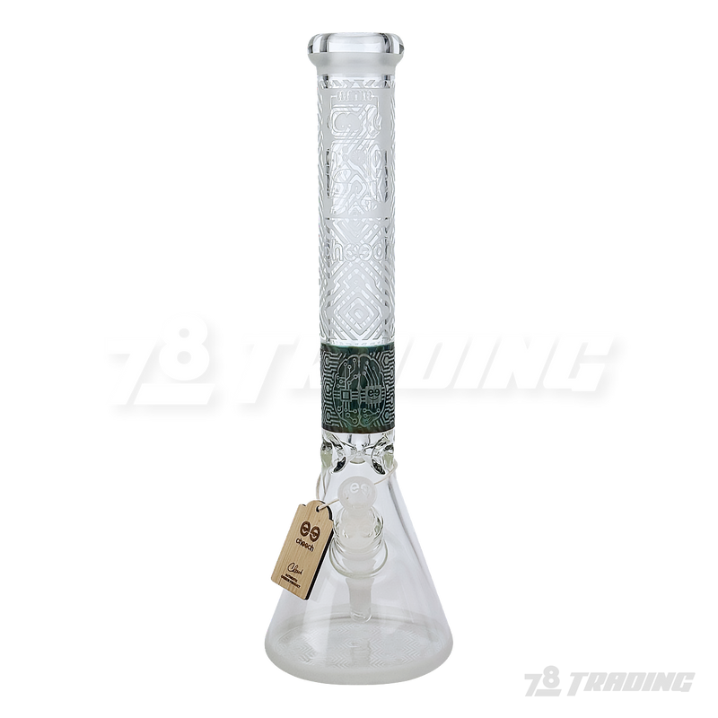 CHEECH Glass 17” SANDBLAST PATTERN BEAKER - CHE170