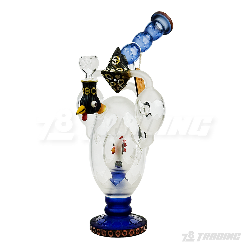 CHEECH Glass 14.5inches ROOSTER IN A EGG - CHE312
