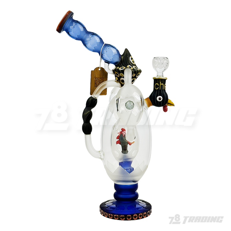 CHEECH Glass 14.5inches ROOSTER IN A EGG - CHE312