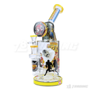 CHEECH Glass 12inches SMOKEY BREAKAWAY BLAZE WATERPIPE - CHE362