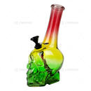D&K Glass Skull Shape Base Glass Pipe with Gift Box Package - DK135