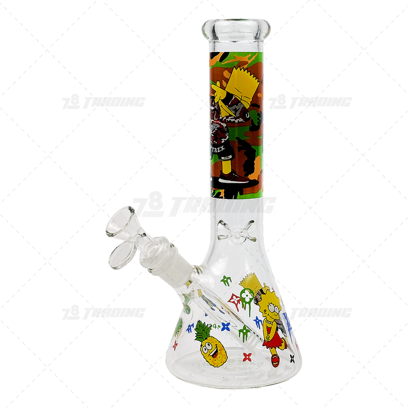 Cartoon LV Logo Decal 10" Mini Beaker - FGLV10001