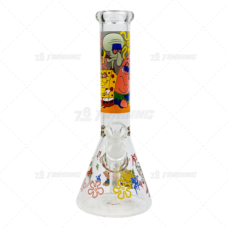 Cartoon LV Logo Decal 10" Mini Beaker - FGLV10001