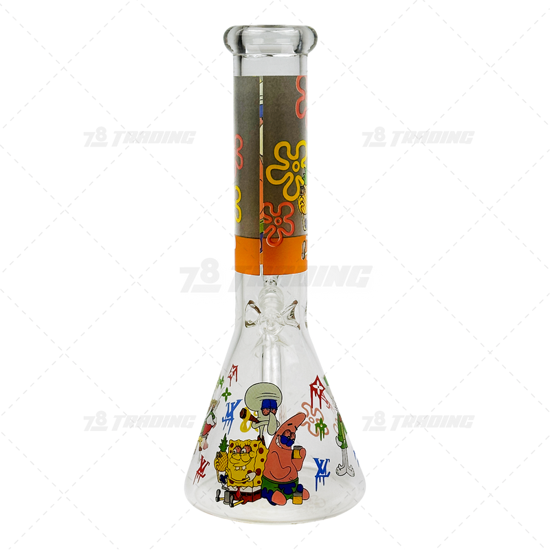 Cartoon LV Logo Decal 10" Mini Beaker - FGLV10001