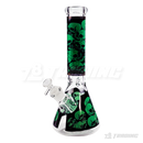 Skull Decal Beaker 14inches 7mm - FGSK14007