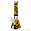 Skull Decal Beaker 14inches 7mm - FGSK14007