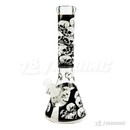 Skull Decal Beaker 14inches 7mm - FGSK14007