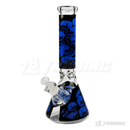 Skull Decal Beaker 14inches 7mm - FGSK14007